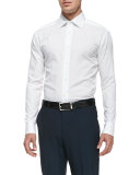 Woven Poplin Dress Shirt, White 
