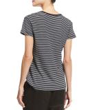 Striped V-Neck Tee