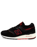 997 Explore By Air Suede Sneaker, Black/Red