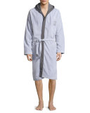 Terry Cloth Cotton Spa Robe, Gray