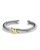 X Bracelet with Gold
