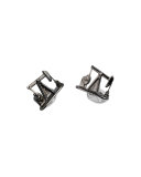 Nodding Donkey Silver Cuff Links