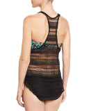 Farmhouse Floral Double-Dip Tank & Bandeau Swim Top