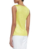 Sweet Thing Crinkle Tank, Lime