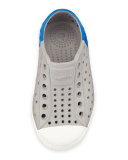 Jefferson Waterproof Colorblock Low-Top Shoe, Gray/Blue, Toddler