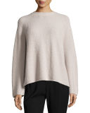 Raglan-Sleeve Merino Boxy Sweater