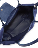 Le Pliage Neo Large Nylon Shoulder Tote Bag, Navy