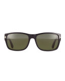 Mason Shiny Sunglasses, Black