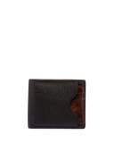 Makoré Scritto 2-in-1 Card Holder, Black/Brown
