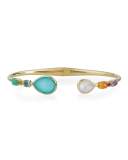 Mixed-Station Bangle Bracelet