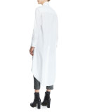 High-Low Tunic W/Monili Belt, White/Ultra Black