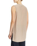 V-Neck Sleeveless Cashmere Sweater