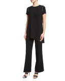 Kenmare Flared-Leg Pants, Black 