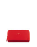 Longchamp 2.0 Zip-Around Wallet, Poppy/Ruby