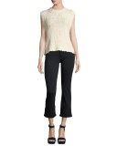 The Kick Mid-Rise Stretch-Denim Jeans, Tar