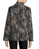 Long-Sleeve Camo-Print Jacket 