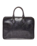 Scritto Leather Briefcase, Black 