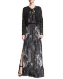 York Halter Striped Maxi Dress 