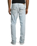 Geno Vintage Indigo Denim Jeans, Light Blue