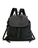Woven Leather Backpack
