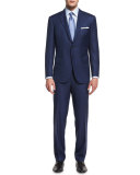 Colosseo Tic Two-Piece Wool Suit, Navy