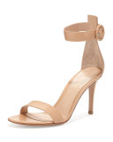 Portofino Leather Ankle-Strap 85mm Sandal