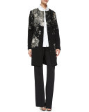 Cotton Blouse w/Crystal Cuffs