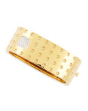 Pois Moi Three-Row Diamond Bangle, Yellow Gold