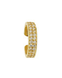 18k Gold Diamond Single Ear Cuff