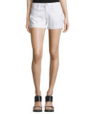 Le Cutoff Rolled-Hem Shorts, Blanc