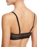 Ziegfeld Front-Close Underwire Bra, Black Burnout