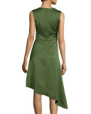 Sleeveless Asymmetric Cocktail Dress