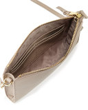 Robinson Pebbled Leather Crossbody Wallet, French Gray
