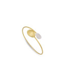 Lunaria Bypass Cuff Bracelet with Diamonds