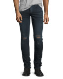 Fit 1 Skinny Denim Jeans, Dark Blue