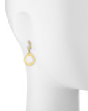 Hoopla 24k Gold Single Drop Infinity Earrings