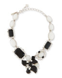 Bold Multi-Crystal Statement Necklace
