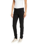 Dent Laced Skinny Jeans, Black