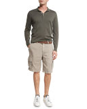 Linen Cargo Shorts