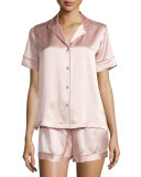 Jasmine Shorty Pajama Set, Rose