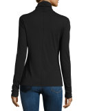 Base Turtleneck Top, Black