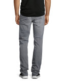 Brixton Cool Off Washed Denim Jeans, Gray