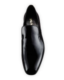 Patent Leather Slip-On Loafer, Black