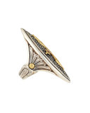 18K Marquise Cross Ring