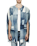 Slim-Leg Boyfriend Jeans, Denim Blue