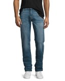 Geno Straight-Leg Denim Jeans, Blue