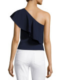 One-Shoulder Flounce Top