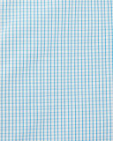 Check Long-Sleeve Dress Shirt, Aqua