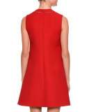 V-Detail Sleeveless A-Line Dress