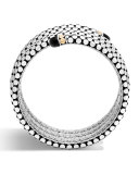 Dot Triple-Coil Onyx Bracelet
